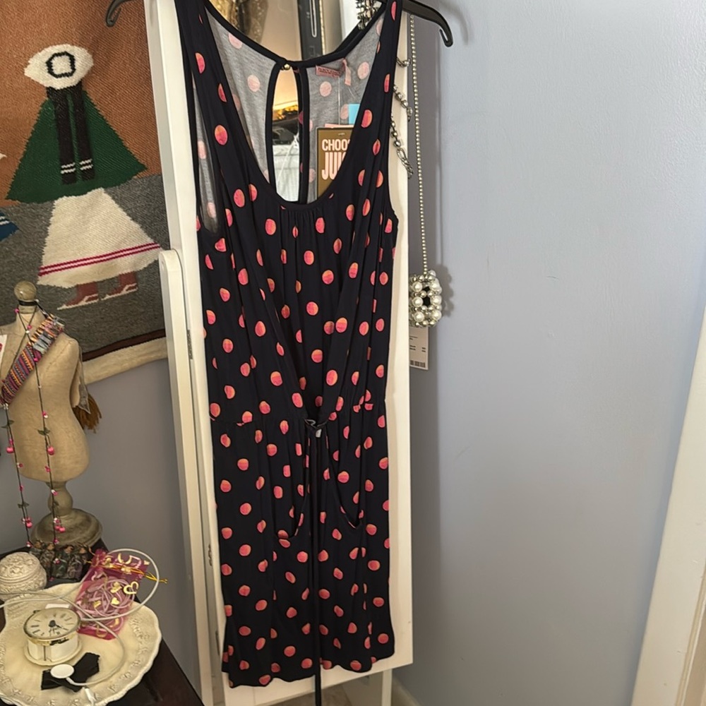 NWT JUICY COUTURE Beautiful polkadot tank dress by size M